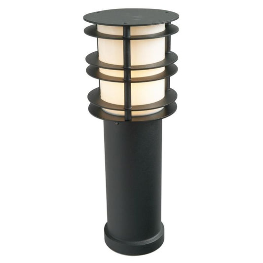 Stockholm 1 Light Medium Bollard - Black