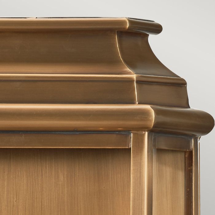 St Martins 2 Light Large Wall Lantern - Aged Brass