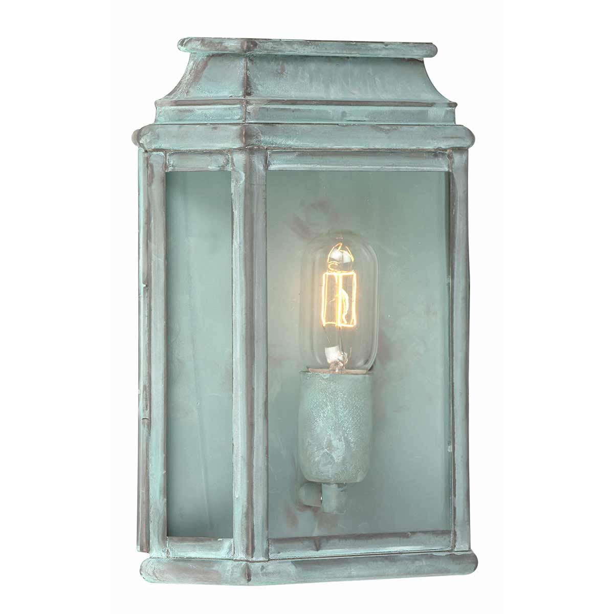 St Martins 1 Light Wall Lantern – Verdigris