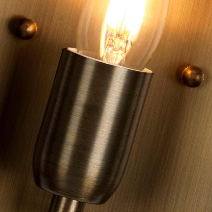 St Pauls 1 Light Wall Lantern - Aged Brass