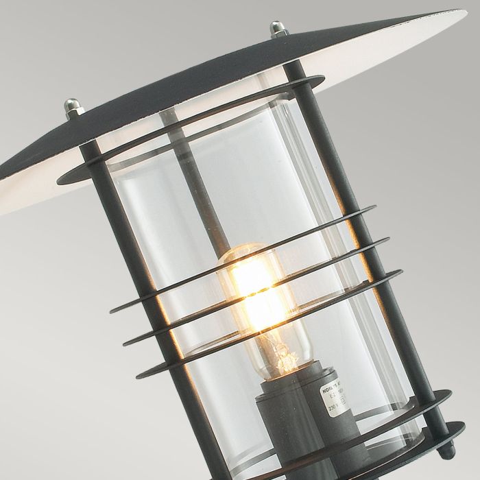Stockholm 1 Light Grande Wall Lantern - Black