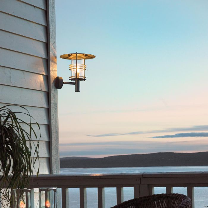 Stockholm 1 Light Grande Wall Lantern - Galvanised