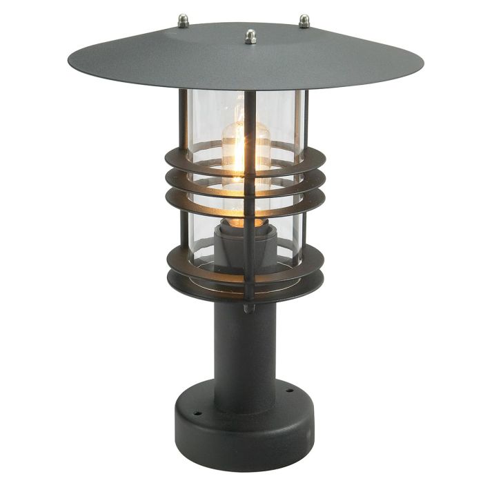 Stockholm 1 Light Pedestal - Black