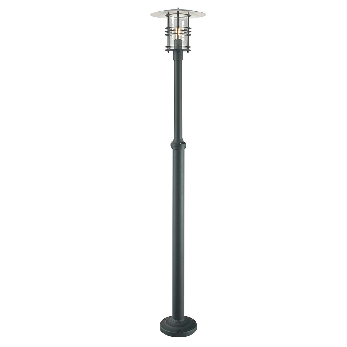 Stockholm 1 Light Grande Lamp Post – Black