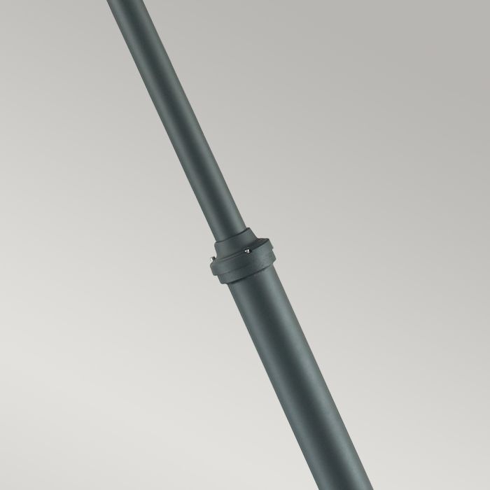 Stockholm 1 Light Grande Lamp Post - Black