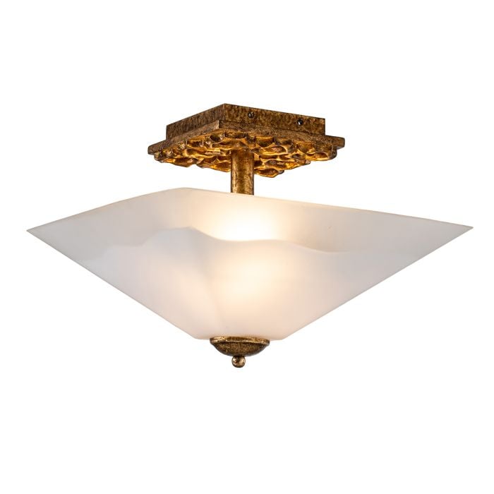 Star 2 lt Flush - Distressed Gold