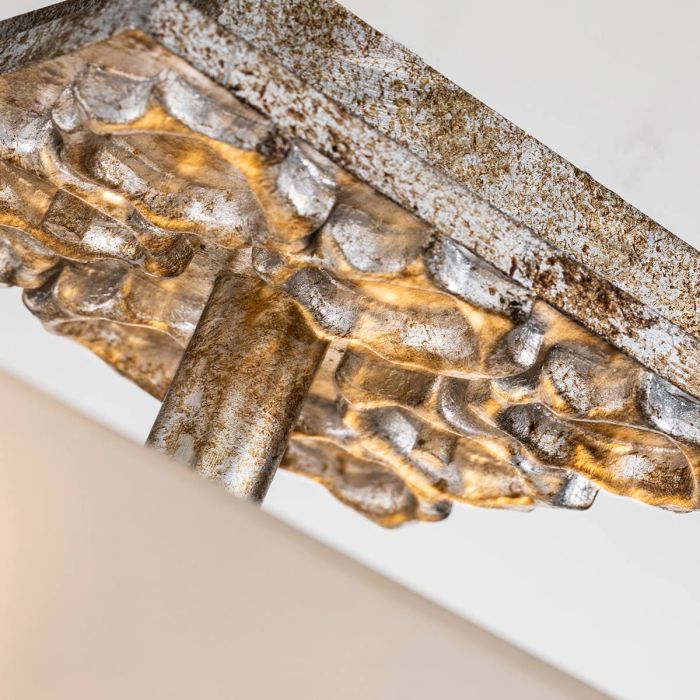 Star 2 lt Flush - Distressed Silver