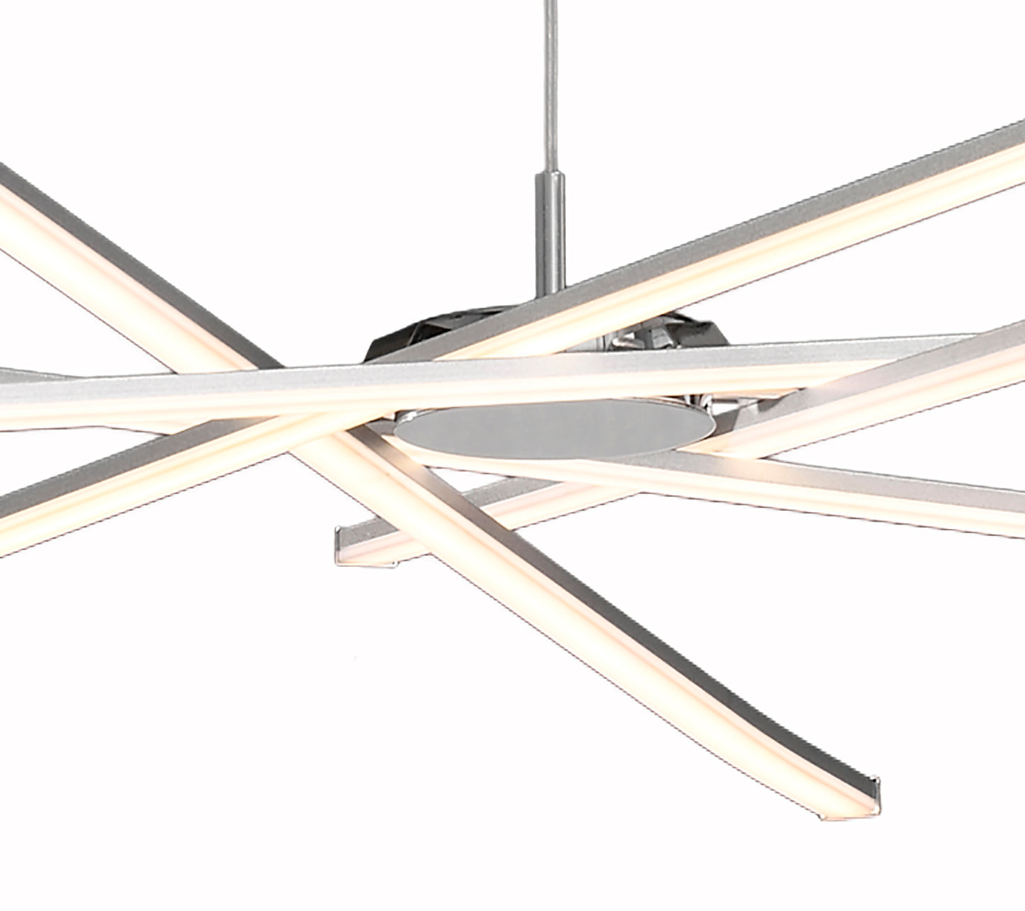 Star LED Pendant 100cm Round 60W 3000K, 4800lm, Dimmable Silver/Frosted Acrylic/Polished Chrome, 3yrs Warranty by Mantra