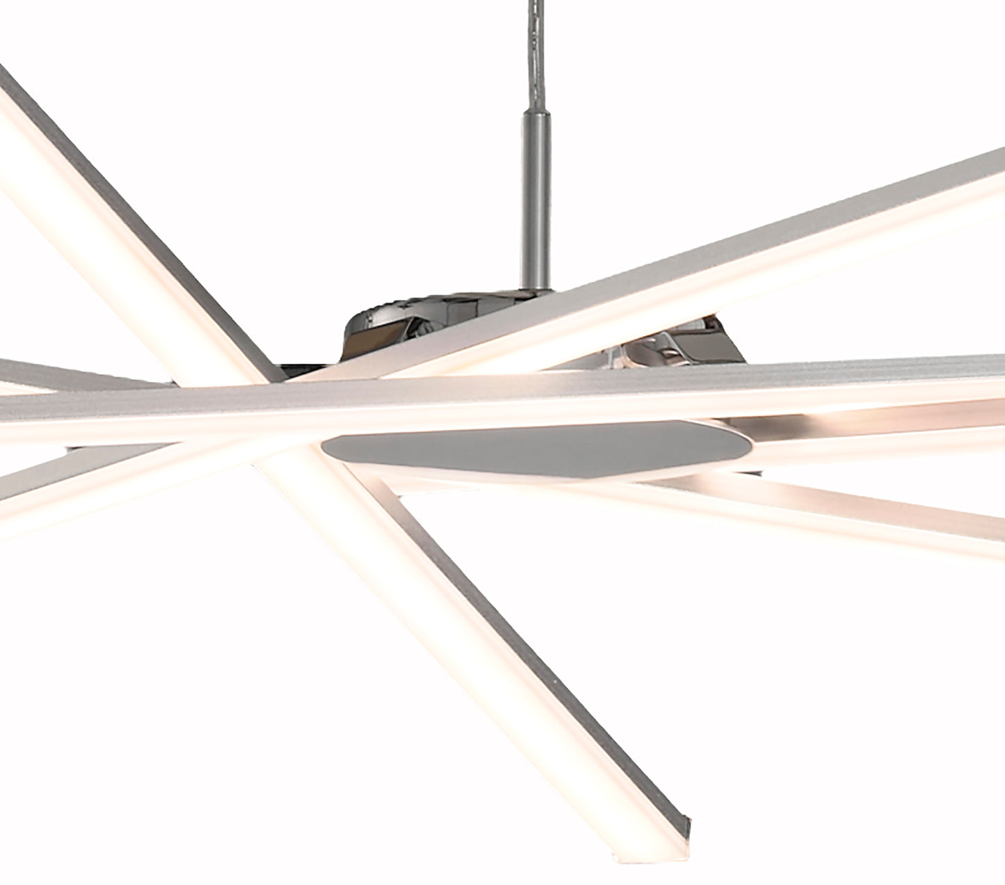 Star LED Pendant 69cm Round 42W 3000K, 3700lm, Silver/Frosted Acrylic/Polished Chrome, 3yrs Warranty by Mantra