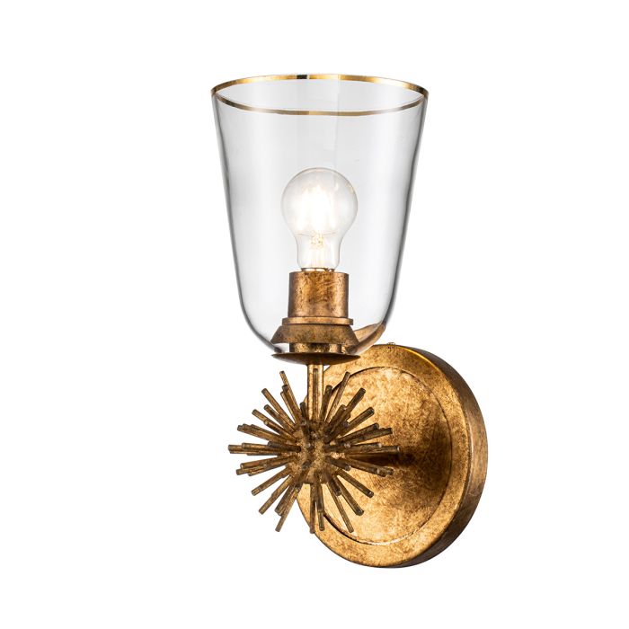 Staring 1 lt Wall Light - Distressed Gold