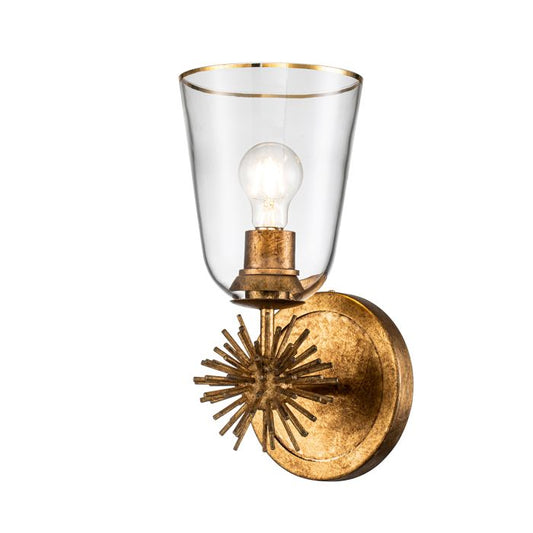 Staring 1 lt Wall Light - Distressed Gold