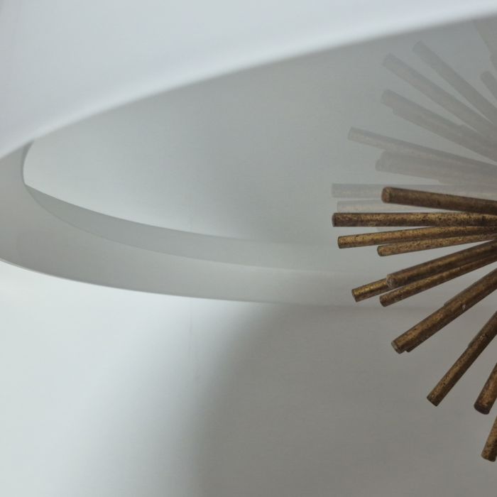 Staring 3 lt Pendant - Distressed Gold