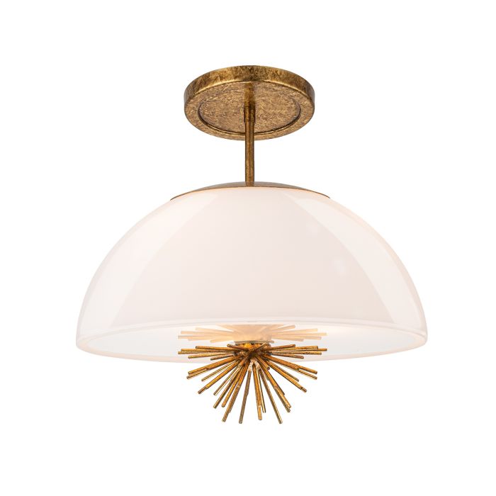 Staring 3 lt Pendant - Distressed Gold