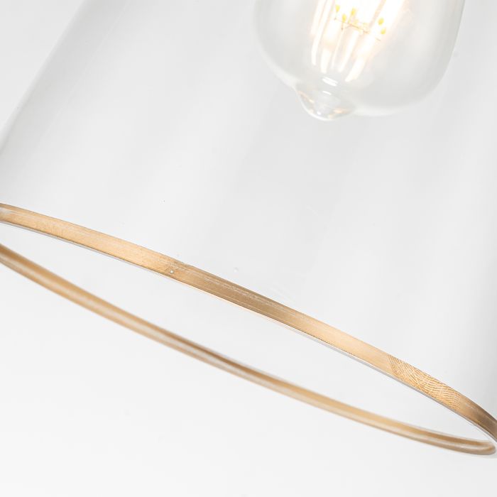 Staring 1 lt Pendant - Distressed Gold