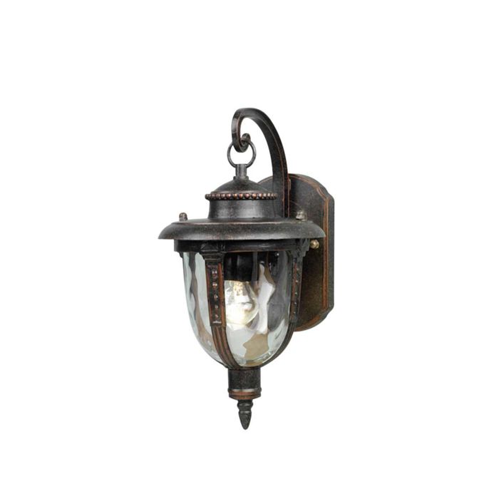 St Louis 1 Light Small Wall Lantern - Weathered Bronze