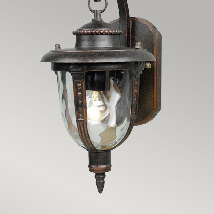 St Louis 1 Light Small Wall Lantern - Weathered Bronze