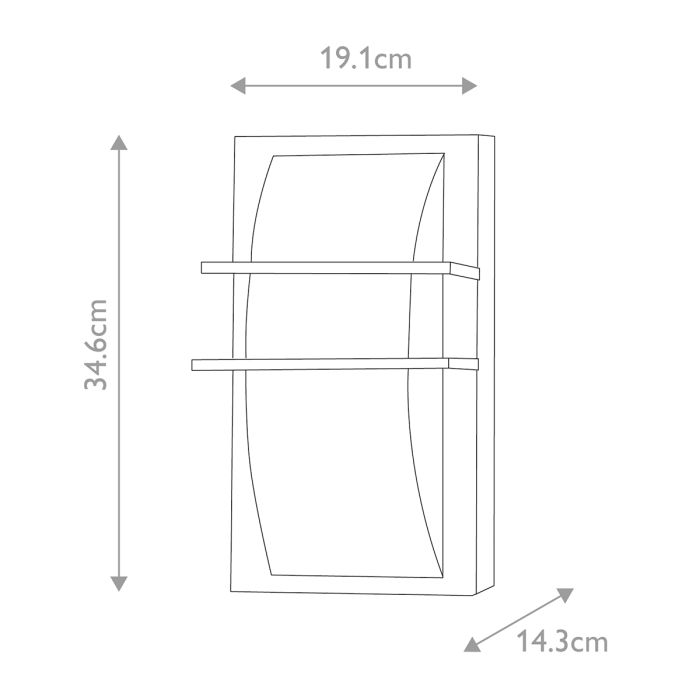 Sven 1 Light Wall Lantern - Graphite