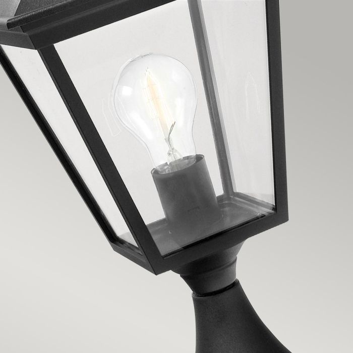 Turin 1 Light Pedestal - Black