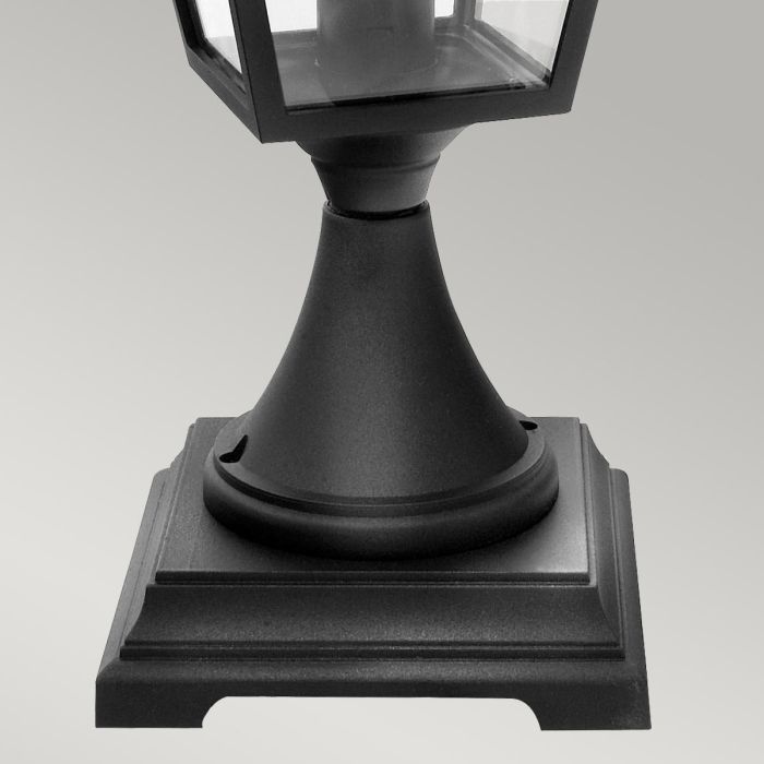 Turin 1 Light Pedestal - Black
