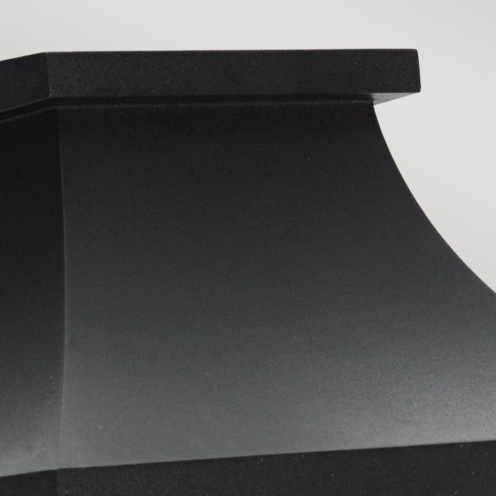 Turin 1 Light Half Wall Lantern - Black