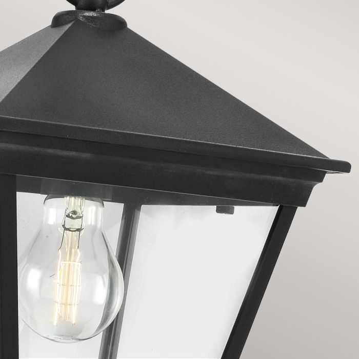 Turin 1 Light Chain Lantern - Black