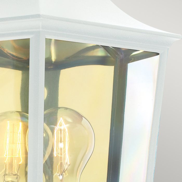 Turin 1 Light Half Lantern - White