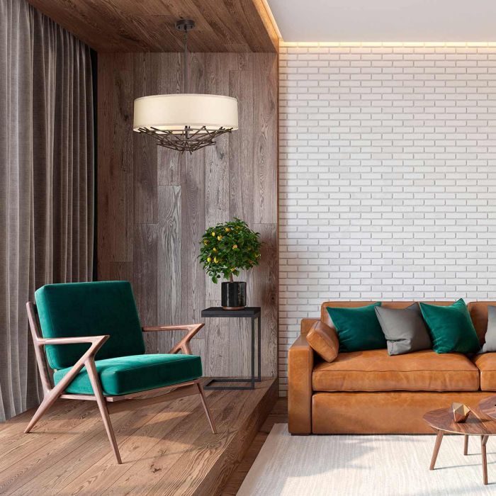 Taiko 4 Light Pendant - Olde Bronze