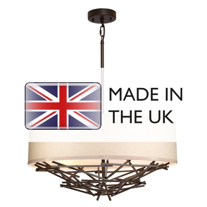 Taiko 4 Light Pendant - Olde Bronze