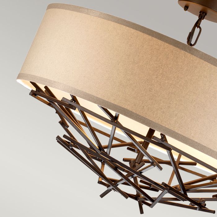 Taiko 4 Light Pendant - Olde Bronze