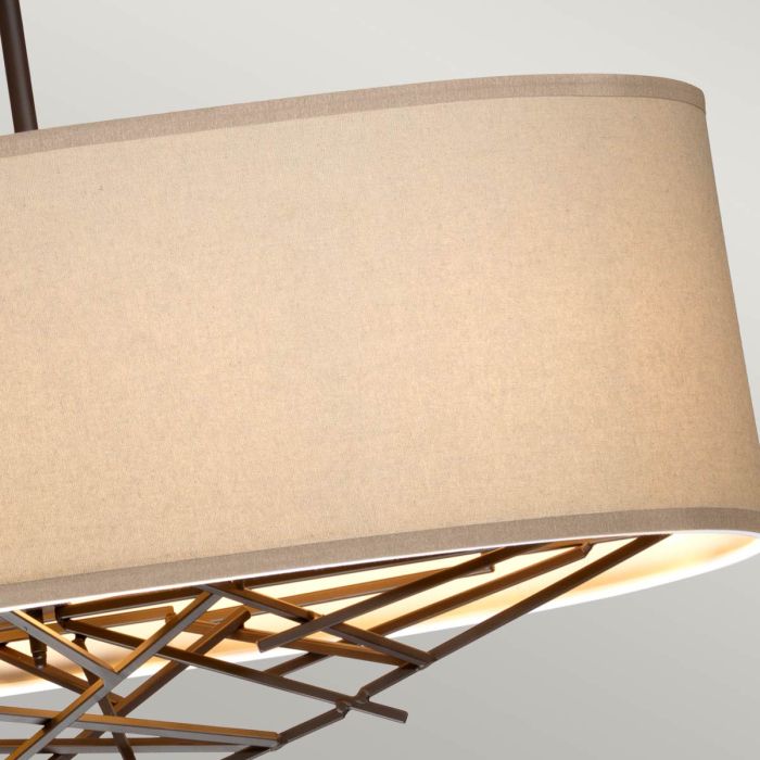 Taiko 5 Light Island Pendant - Olde Bronze