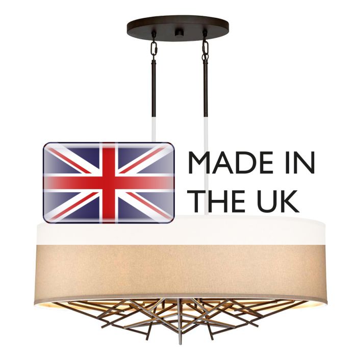 Taiko 5 Light Island Pendant - Olde Bronze