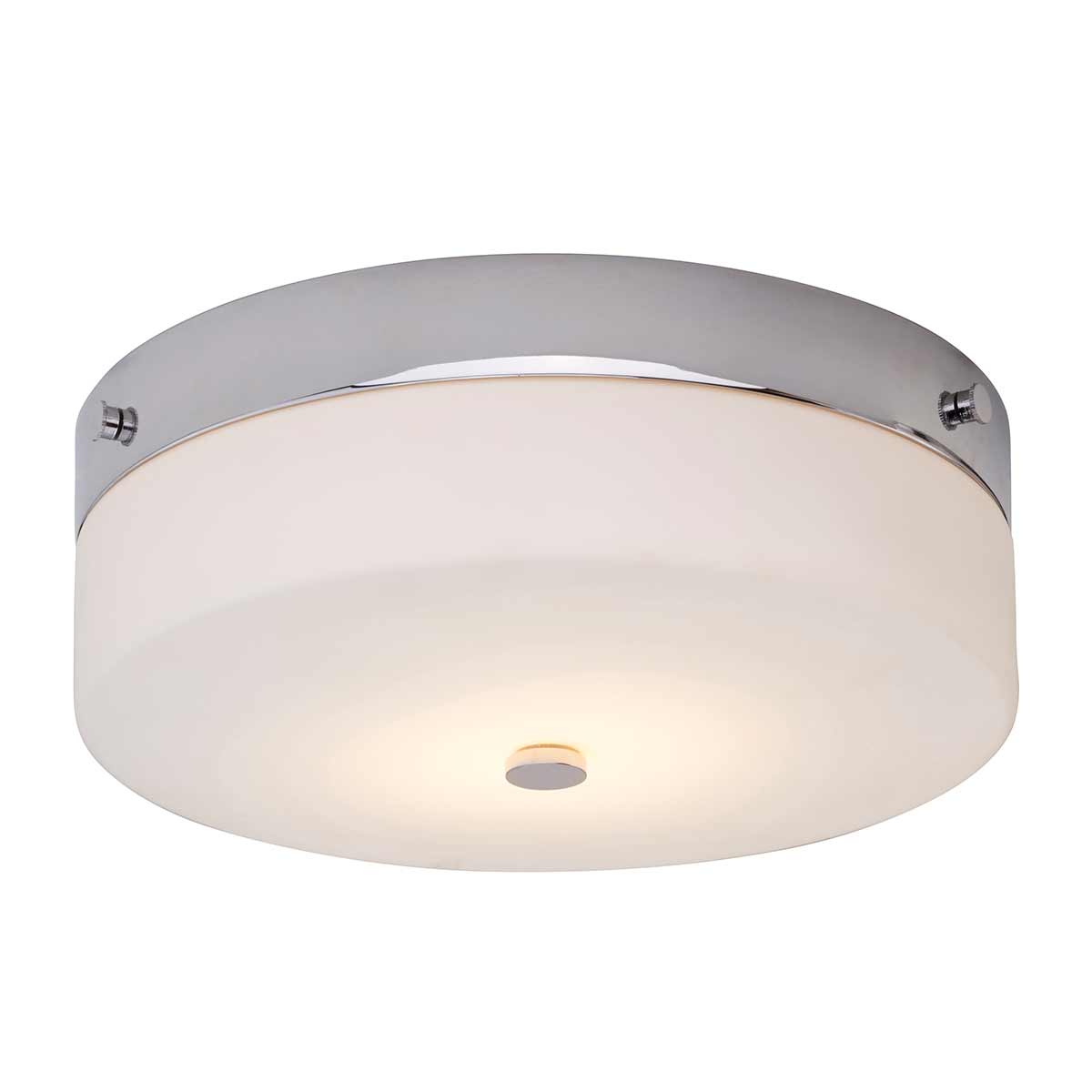 Tamar 1 Light Large Flush Light – Polished Chrome