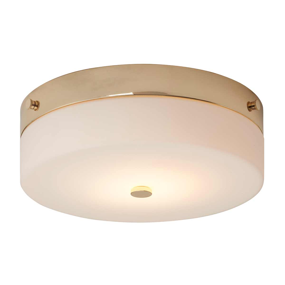 Tamar 1 Light Large Flush Light – Polished Gold