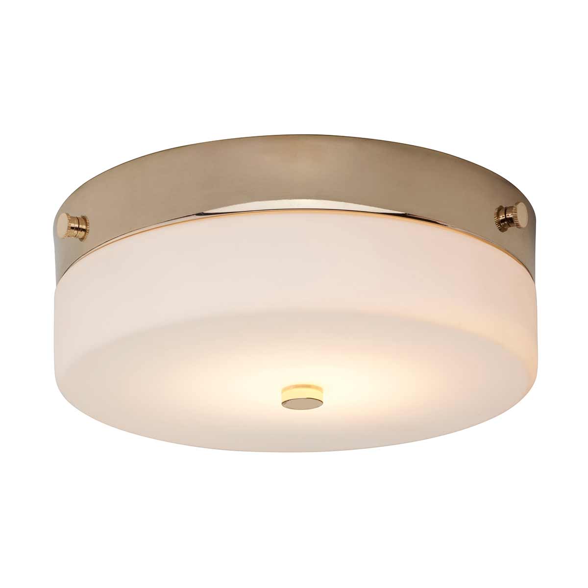 Tamar 1 Light Medium Flush Light – Polished Gold