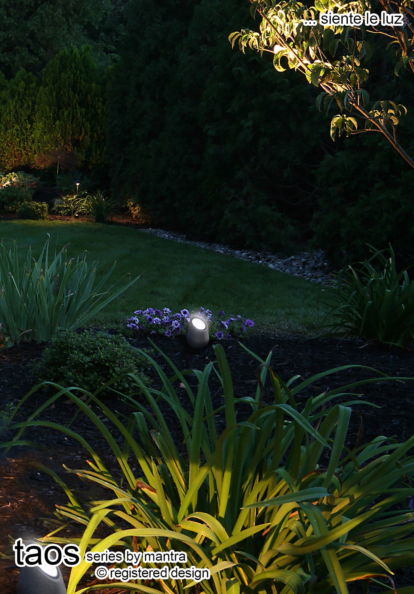 Taos Ground Light, 1 x GU10 (Max 12W), IP65, Dark Grey Cement, 3yrs Warranty by Mantra