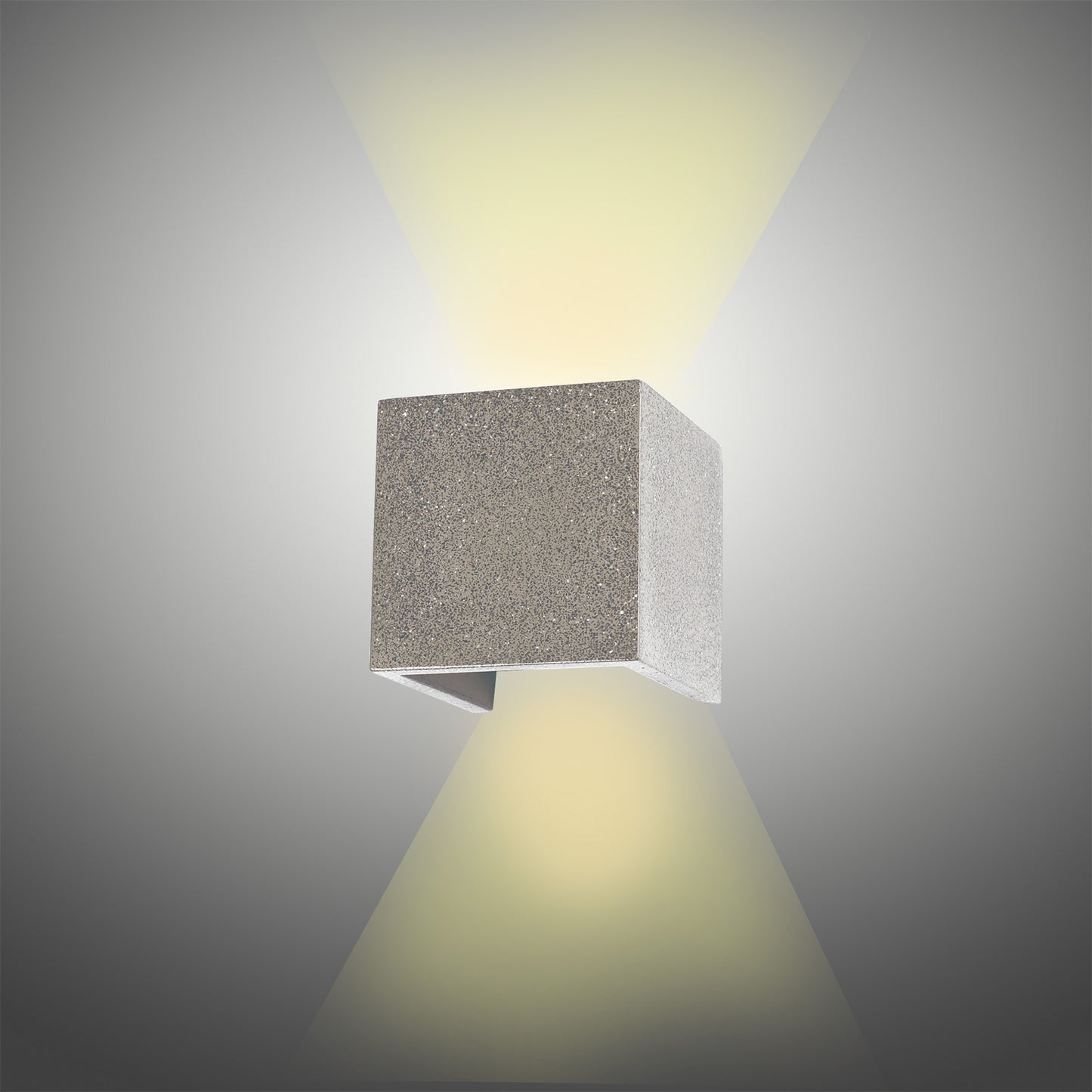 Taos Wall Lamp, 12W LED, 3000K, 1100lm, IP65, Dark Grey Cement, 3yrs Warranty by Mantra