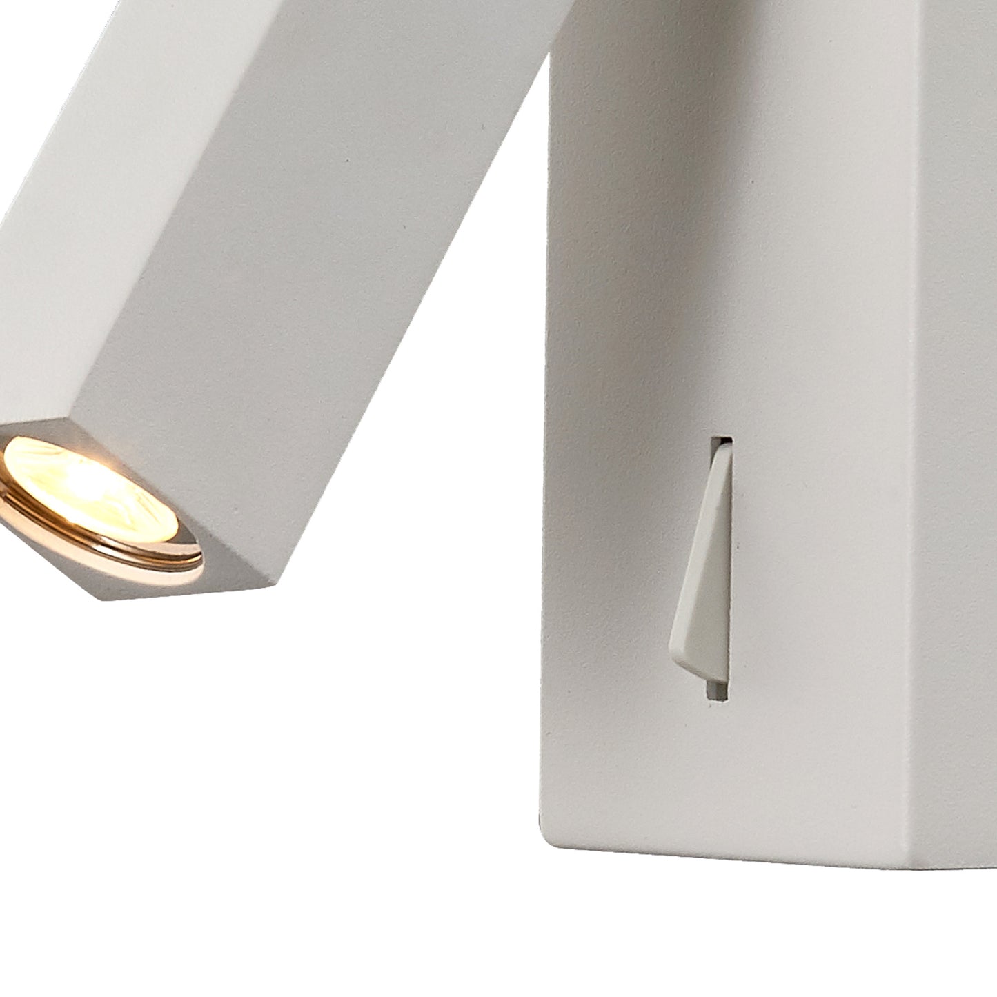 Tarifa Wall/Reading Light, Adjustable 3W LED, 3000K, 210lm, Switched, White, 3yrs Warranty by Mantra