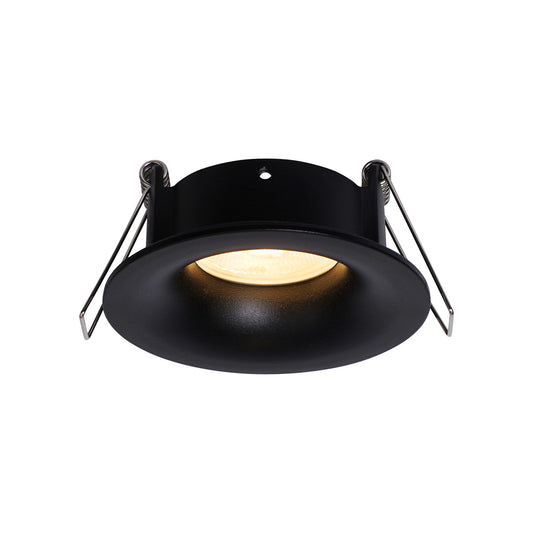 Tavira Recessed Spotlight 8.5cm Round, GU10 (Max 12W), IP54, Cut Out 68mm, Black by Mantra