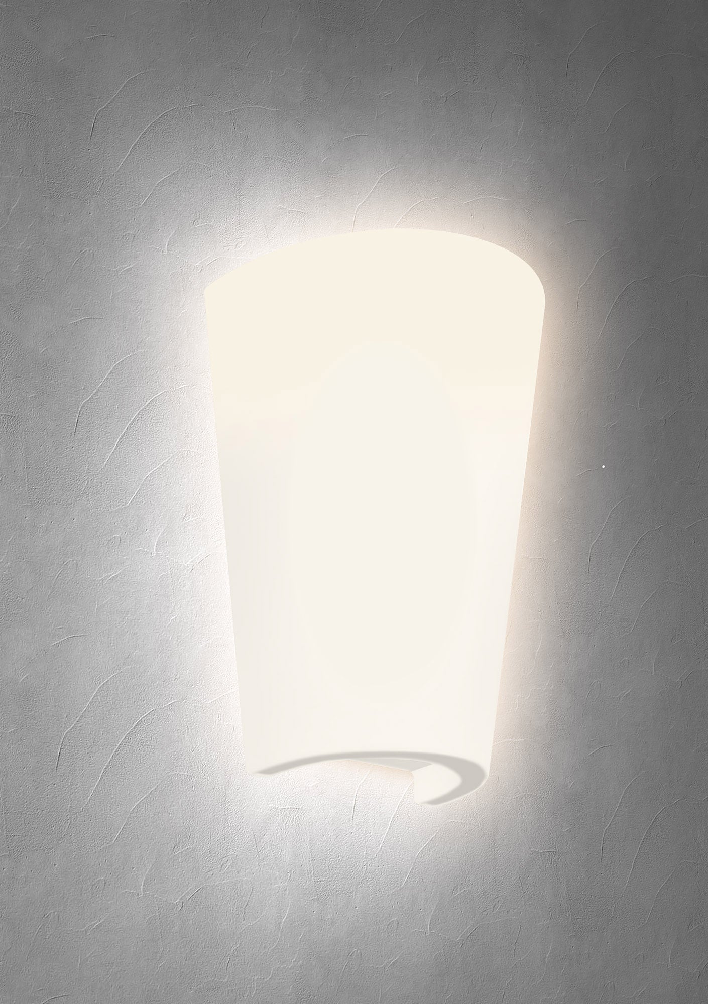 Teja Wall Lamp, 1 x E27, IP54, White, 2yrs Warranty by Mantra