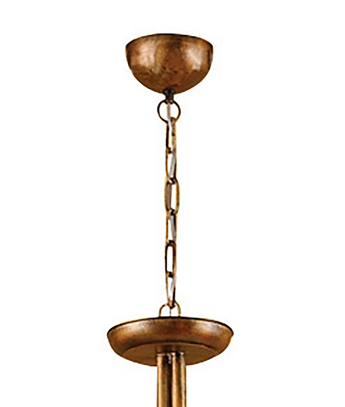 (0039 001) Tentacle Pendant 5 Light E14, Rustic Gold by Mantra