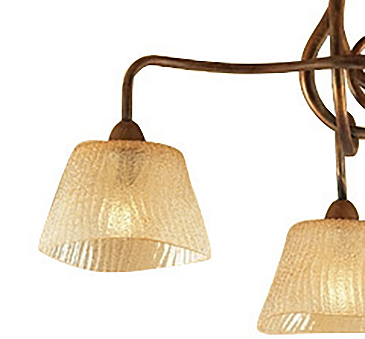 (0039 003) Tentacle Ceiling 3 Light E14, Rustic Gold by Mantra