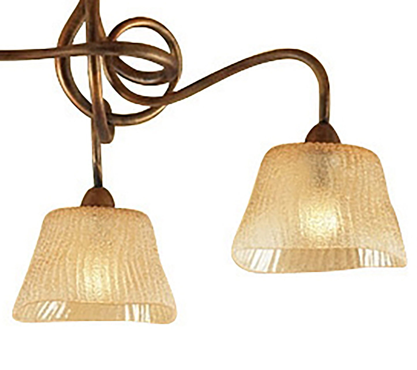 (0039 003) Tentacle Ceiling 3 Light E14, Rustic Gold by Mantra