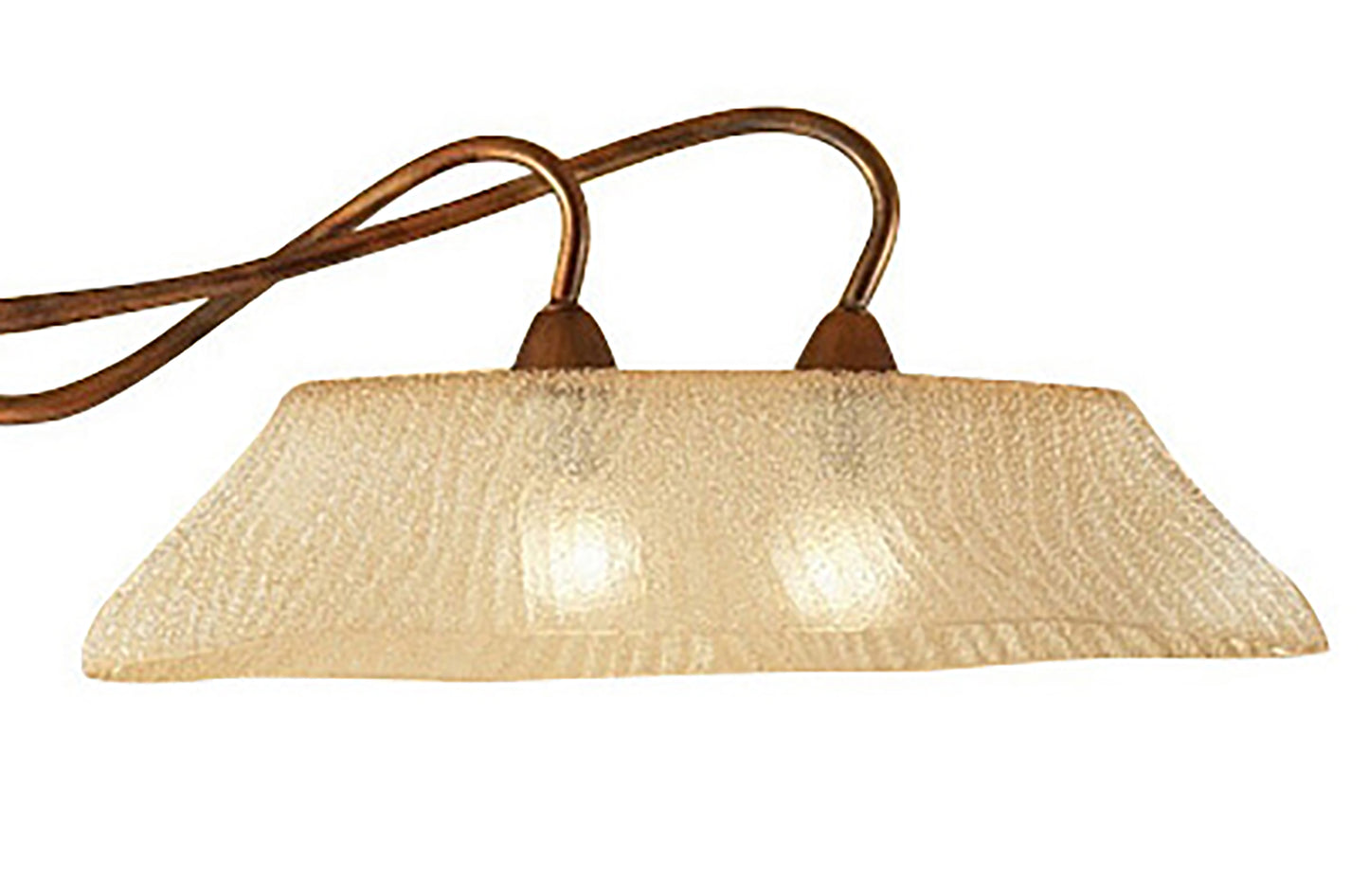 (0039 004) Tentacle Ceiling 2 Light E14, Rustic Gold by Mantra