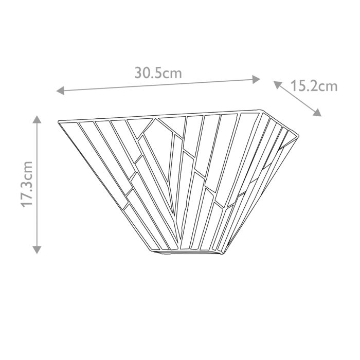 Alderley 2lt Wall Uplighter - Vintage Bronze