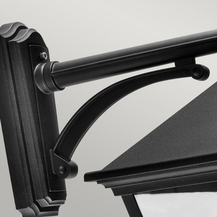 Turin Grande 1 Light Down Wall Lantern - Black