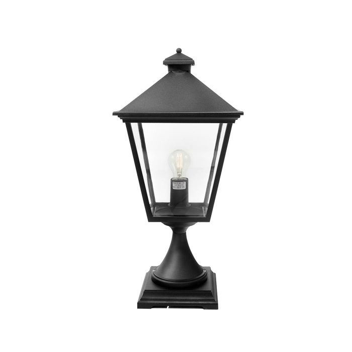 Turin Grande 1 Light Pedestal - Black