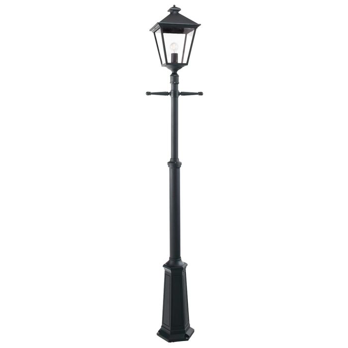 Turin Grande 1 Light Single Post - Black