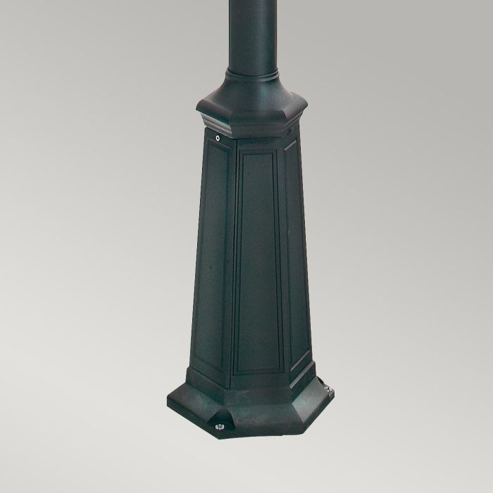 Turin Grande 2 Light Twin Lamp Post - Black
