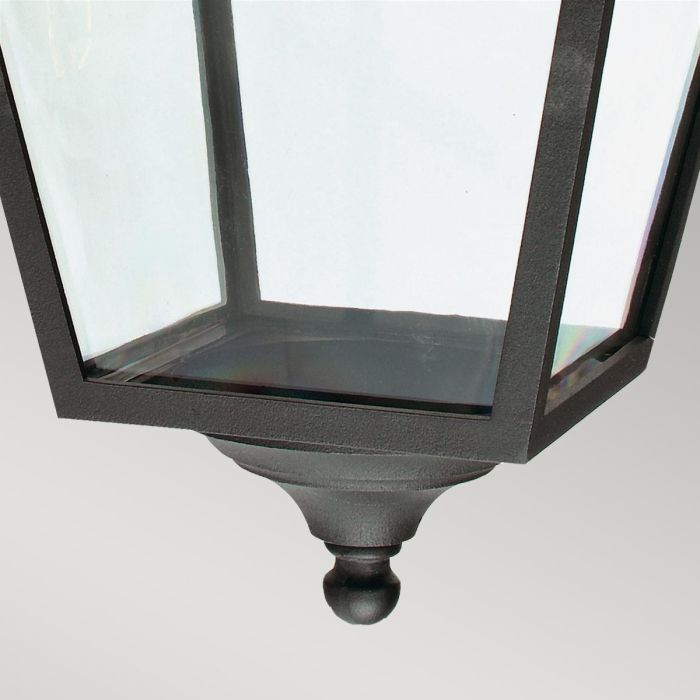 Turin Grande 1 Light Chain Lantern - Black
