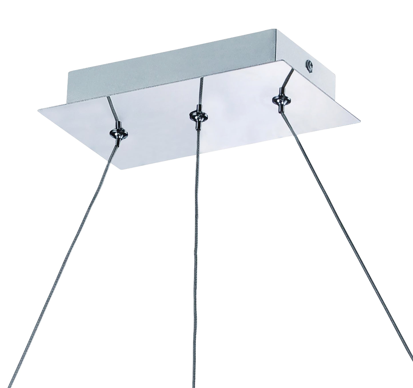 Thea Linear Pendant 3 Light 21W LED 3000K, 1890lm, Satin Aluminium, Frosted Acrylic, 3yrs Warranty by Mantra